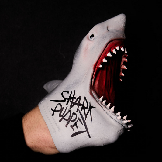 LIMITED EDITION AUTOGRAPHED SHARK PUPPET COLLECTABLE