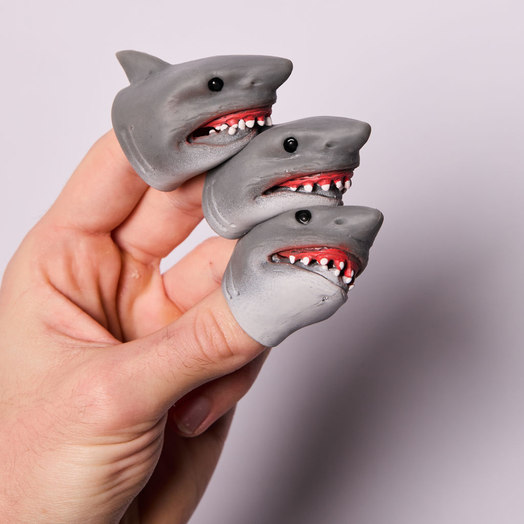 OFFICIAL MINI SHARK BABY PUPPET SET OF THREE